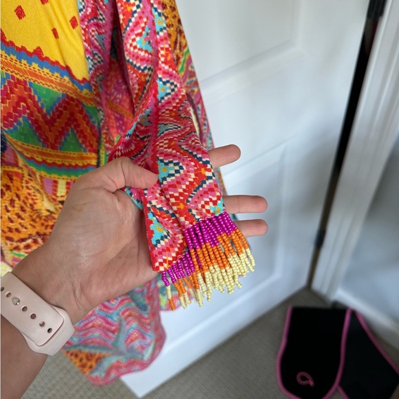 Farm rio xs tapestry wrap halter neck dress new - Picture 3 of 5